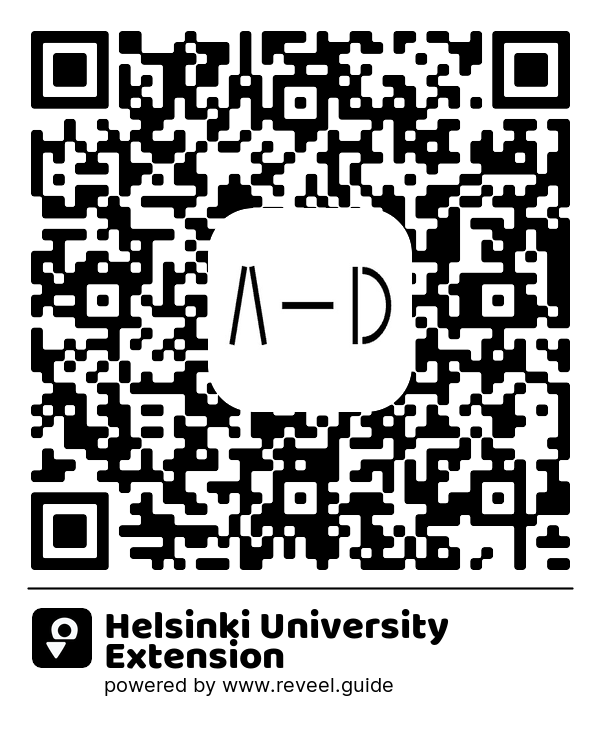 Image of the QR linking to the Helsinki University Extension