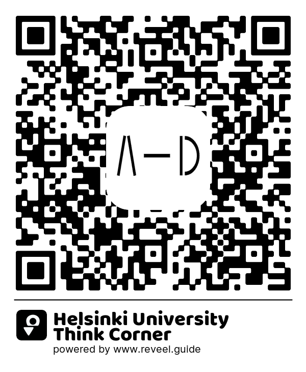 Image of the QR linking to the Helsinki University Think Corner