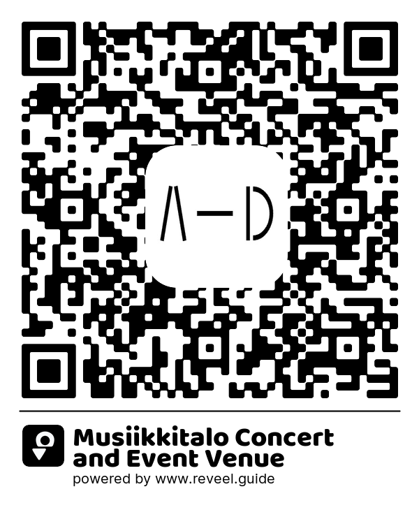 Image of the QR linking to the Musiikkitalo Concert and Event Venue