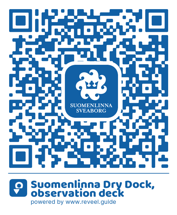Image of the QR linking to the Suomenlinna Dry Dock, observation deck
