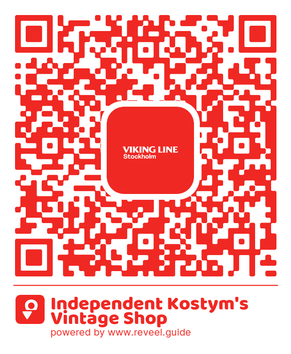Image of the QR linking to the Independent Kostym's Vintage Shop