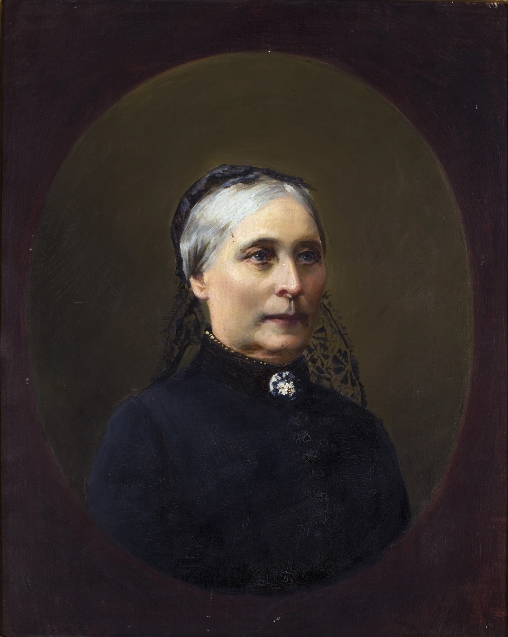 Dora Wahlroos, Portrait of Maria Charlotta Kumlin (née Kingelin) (1822-1896) 1899