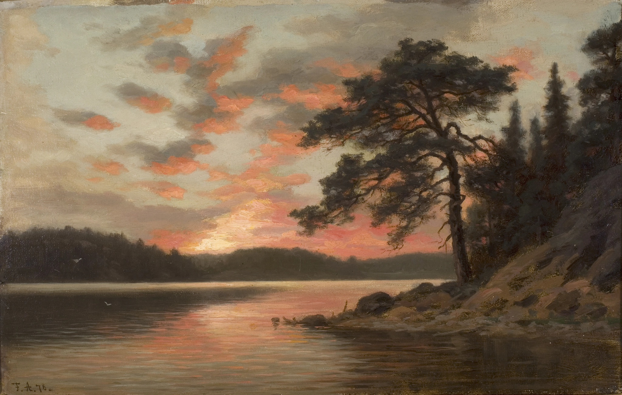 Fredrik Ahlstedt, Sunset 1878