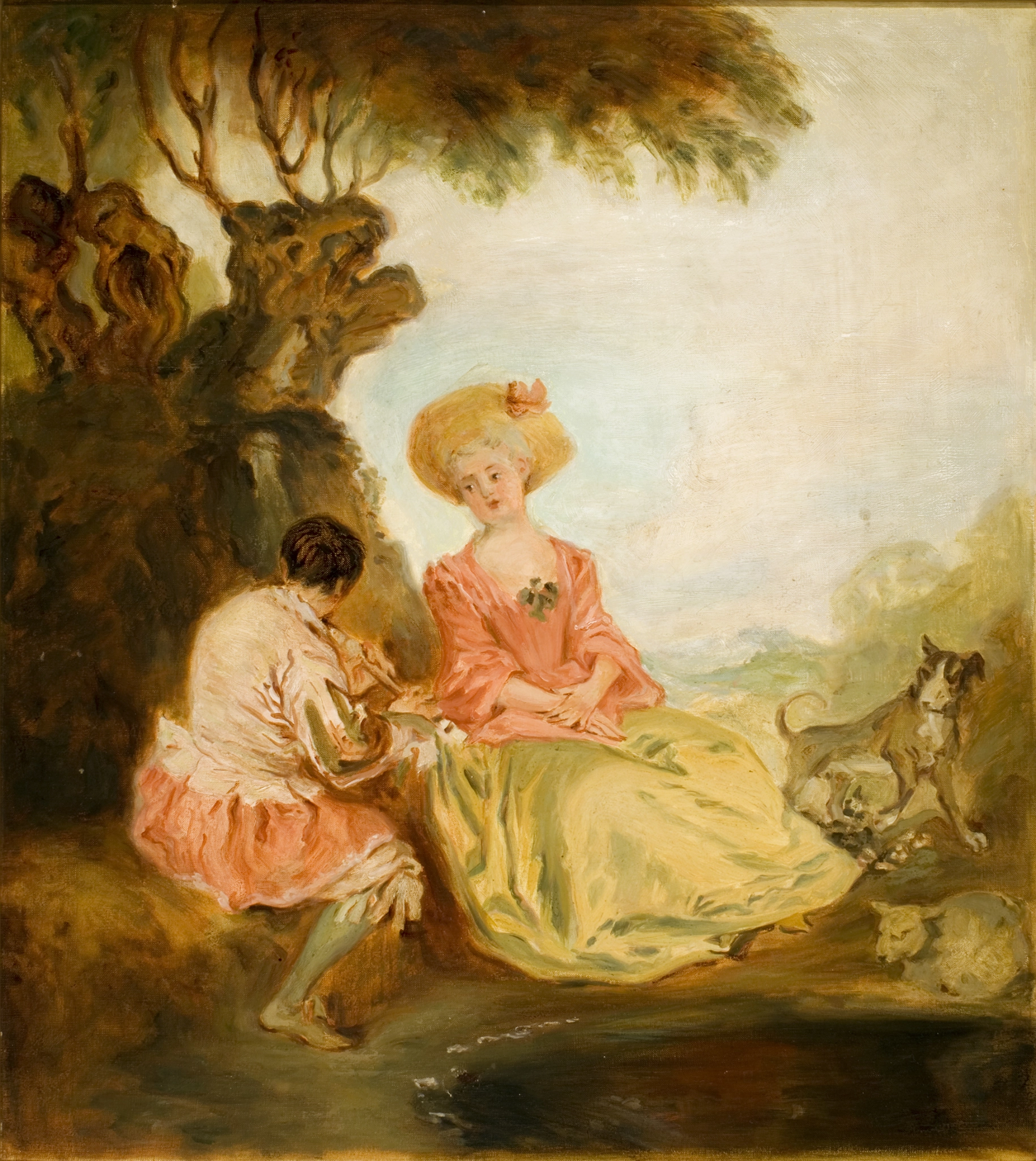 Axel Haartman, A copy after Watteau, 1907