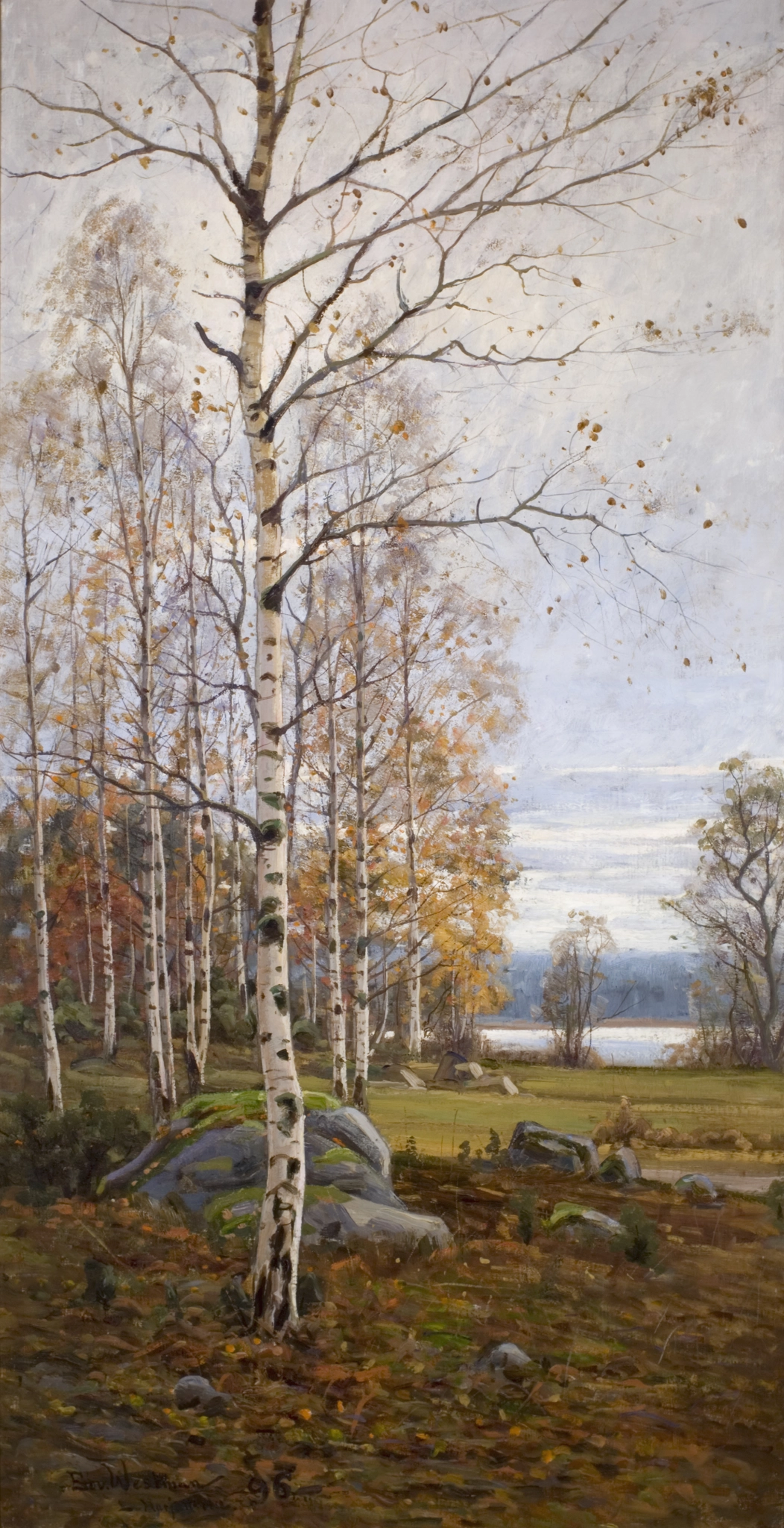 Edward Westman, Autumn scene from Harjattula, 1896