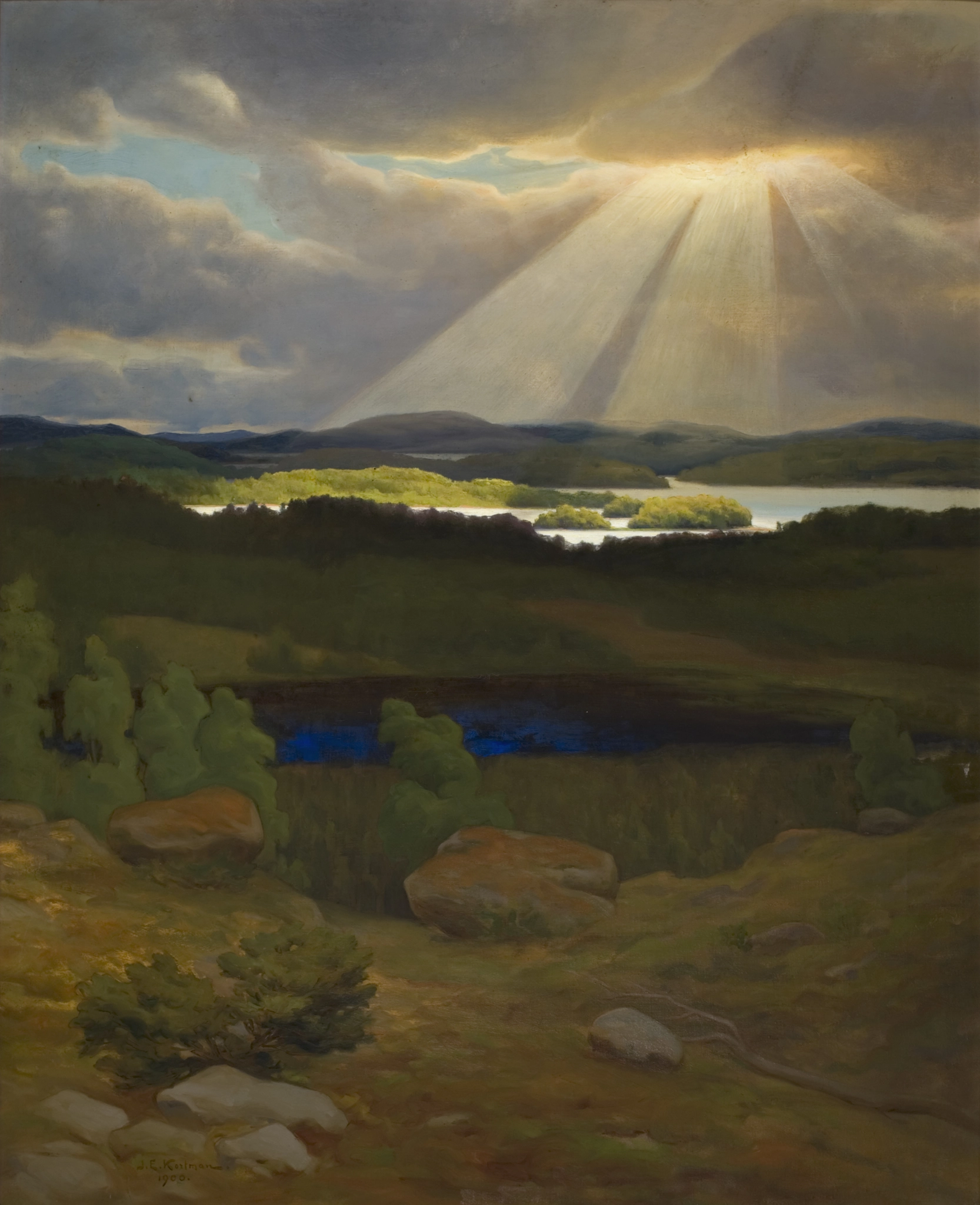 Johan Elis Kortman, Sunrays, 1900