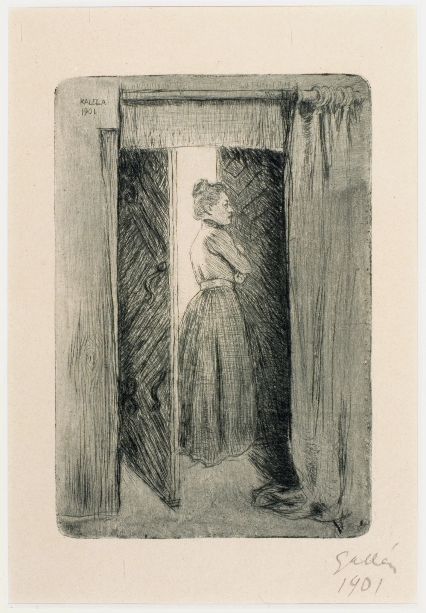 Akseli Gallen-Kallela, In the doorway, 1901