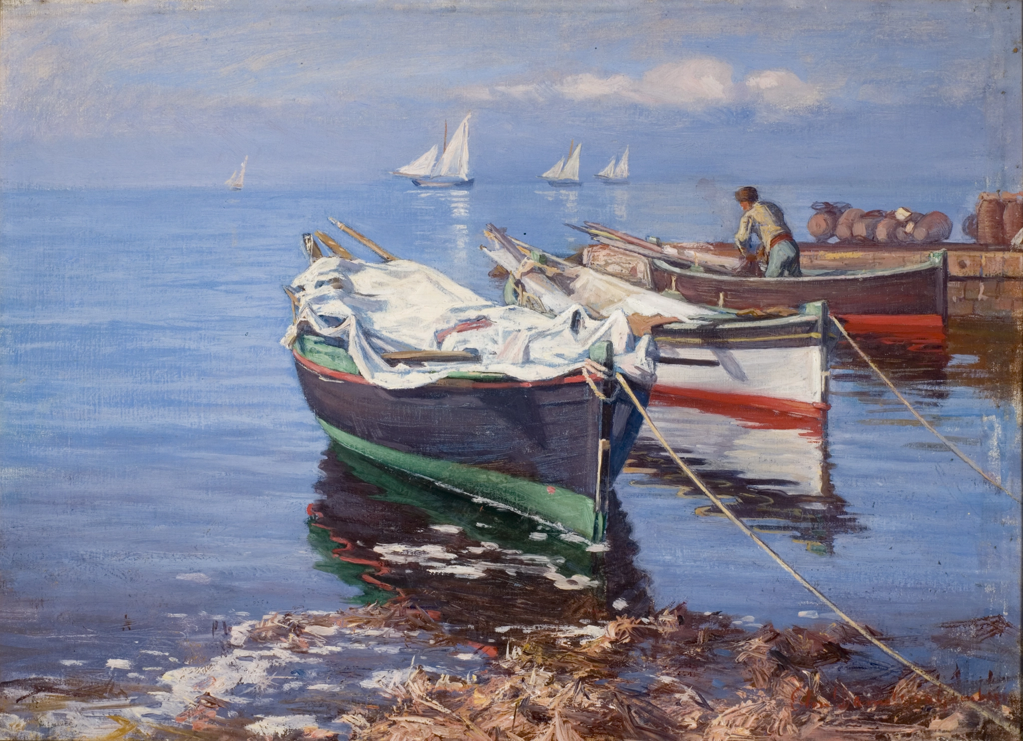 Elin Danielson-Gambogi, Italian boats, circa 1900/1901