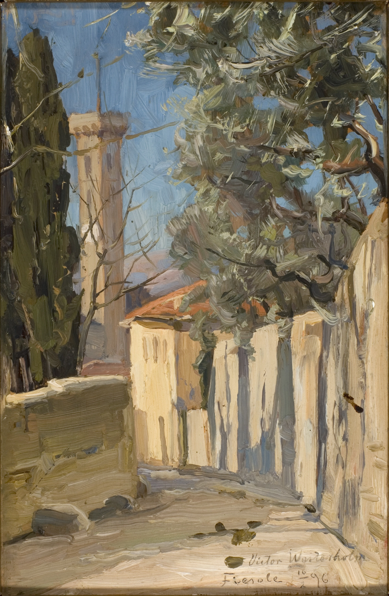 Victor Westerholm, Street in Fiesole, 1896