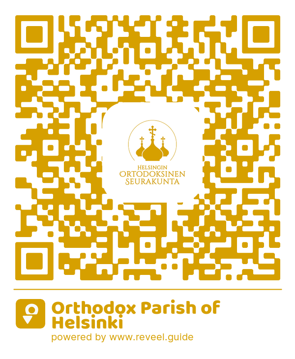 Image of the QR linking to the Orthodox Parish of Helsinki