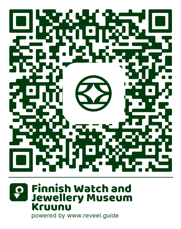 Image of the QR linking to the Finnish Watch and Jewellery Museum Kruunu