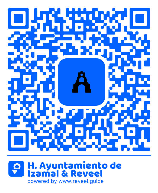 Image of the QR linking to the H. Ayuntamiento de Izamal & Reveel
