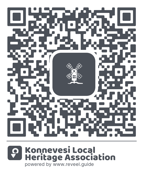 Image of the QR linking to the Konnevesi Local Heritage Association