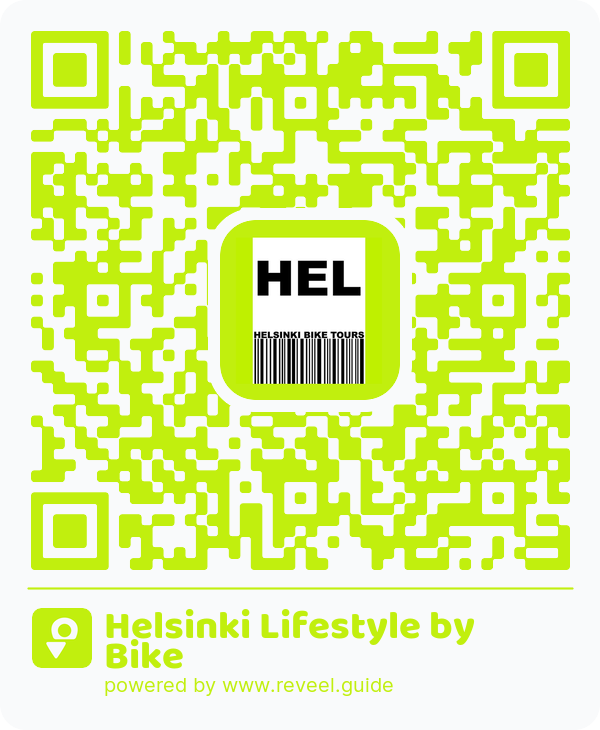 Image of the QR linking to the Helsinki Lifestyle by Bike
