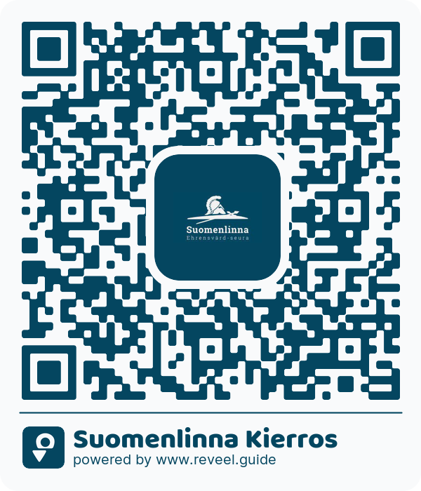 Image of the QR linking to the Suomenlinna Tour