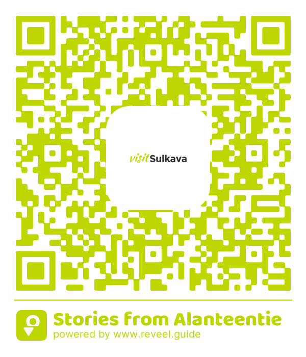 Image of the QR linking to the Stories from Alanteentie