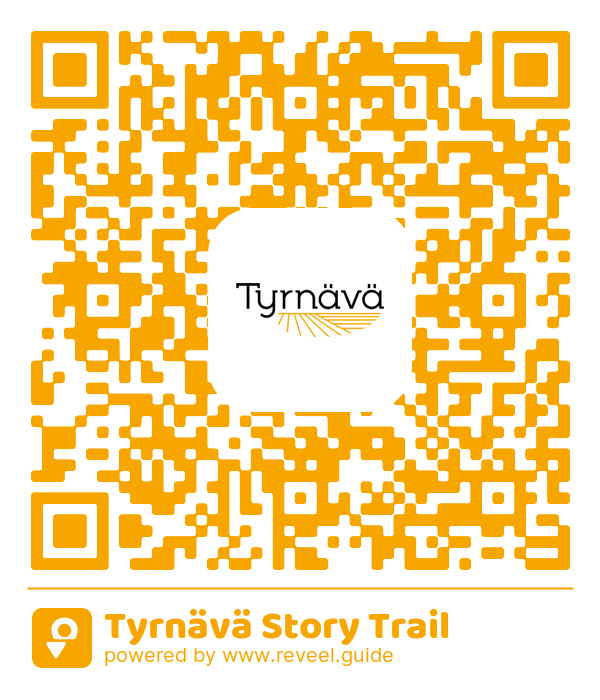 Image of the QR linking to the Tyrnävä Story Trail